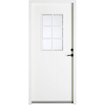 Swedoor facadedør v P-600 med karm 888x2080 mm