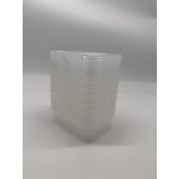 Plastbøtte m/låg 280 ml 8 stk