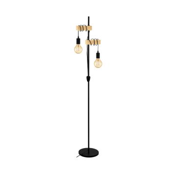 Eglo gulvlampe Townshend sort/eg 166,5 cm