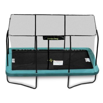 Trampolin Jumpking rektangulær 520x366 cm med kantpude og net