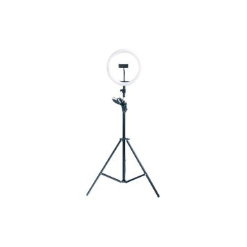 Selfie-gulvlampe ring LED 200 cm inkl. tripod-stativ