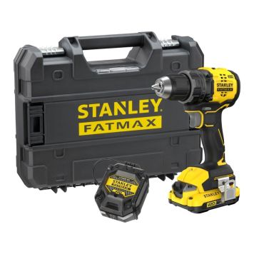 Stanley boremaskine Fatmax SFMCD714D1T-QW  18V m/batteri & lader + kuffert