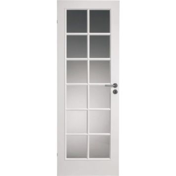 Dooria glasdør med 12 felter hvid 825x2040 mm 9x21