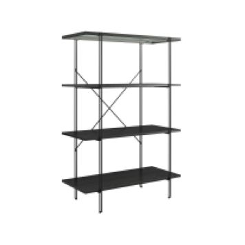 Notio Living reol eg sort 790x1170x350 mm