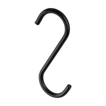 Rusticline S-krog t/hyldesystem RT-48 sort stål 5 stk.