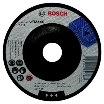 Bosch skrubskive metal std 115x6 mm 