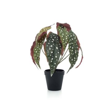 Emerald kunstig plante begonia inkl. potte 33 cm 