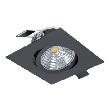 Eglo saliceto LED indbygningsspot dæmpbar 4000K sort 88x88 cm