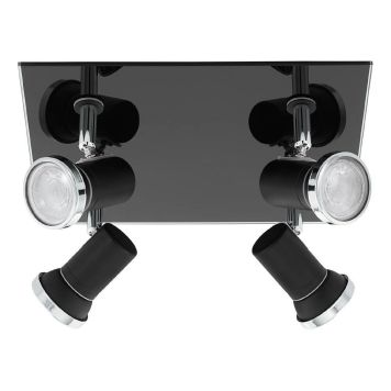 Eglo Tamara 1 spotlampe IP44 GU10 4x240lm sort 