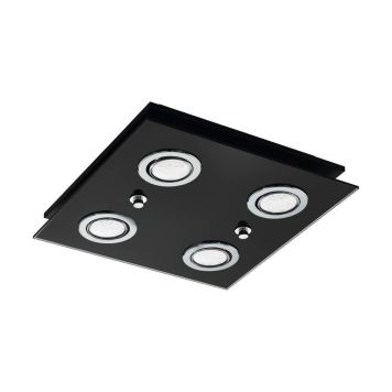 Eglo loftlampe Grattino 4x240lm 290x290 sort