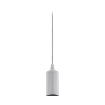 Eglo pendel Basic hvid E27 Ø4,5 cm 