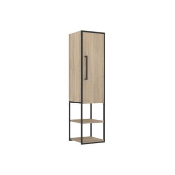 Allibert højskab Cobalto sort/eg 35x30x143 cm