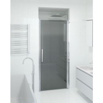 Camargue Skärgård brusedør røget glas/krom profil 198x90 cm