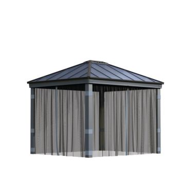 Palram myggenetsæt Dallas til havepavillon 4300 mørkegrå 