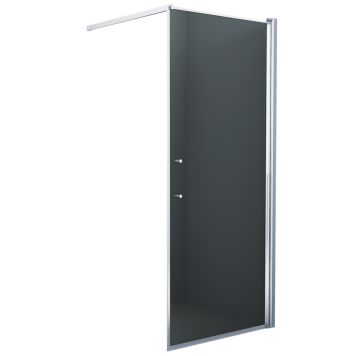 Camargue Skärgård brusevæg røget glas/krom profil 80x198 cm
