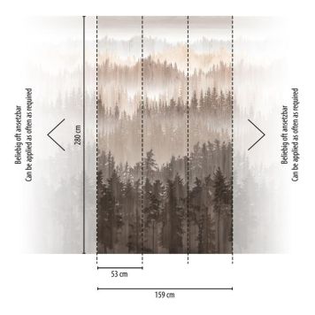 Tapet Non-Woven Travel Styles 1.59m X 2,80m grå