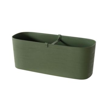 Lauvring krukken Paros plast grøn 50x19 cm