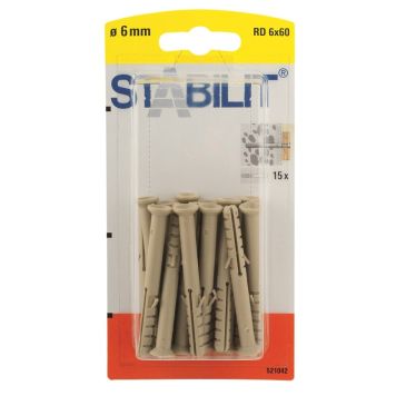 Stabilit dybel 60x6 mm 15 stk.