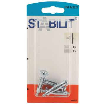 Stabilit metaldybel 32x4 mm 4 stk.