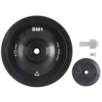 Craftomat bagskive 125 mm m/klemme