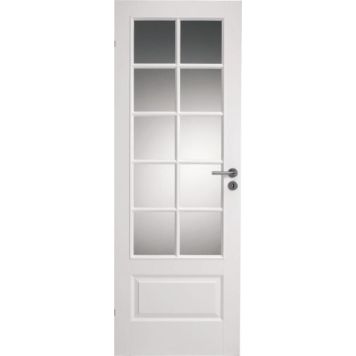 Dooria glasdør med 10 felter hvid 725x2040 mm 8x21