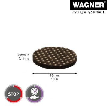 Wagner filtpuder antislip selvklæbende 28x3mm 12 stk.