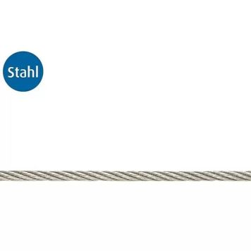 Stabilit stålwire forzinket 4 mm pr. m