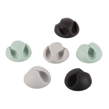 Kabelholder selvklæbende 28 mm 6 stk