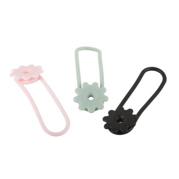 Kabelbinder blomster 3 stk 25 x 77 mm