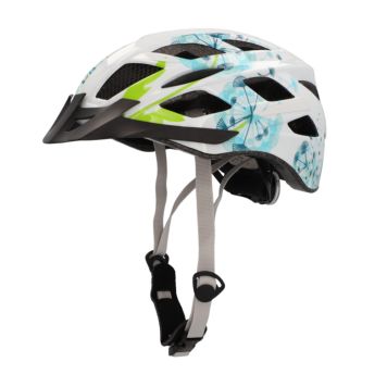 Fischer cykelhjelm Urban S/M hvid blomster