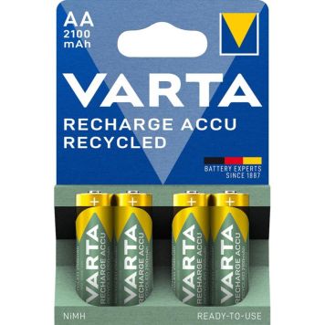 Varta 4-pak AA-batterier Eco 2100 mAh genopladelig