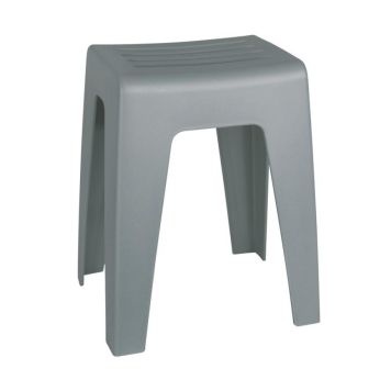 Wenko taburet plastik grå 35x35x45 cm