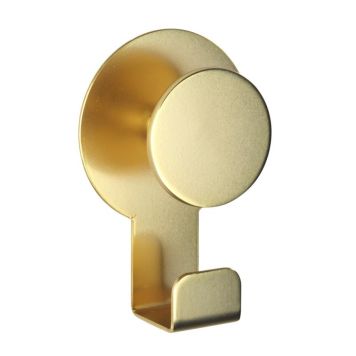 Wenko selvklæbende krog rustfrit stål guld