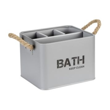 Wenko opbevaringsbokx Gara stål grå 15x20x13,5 cm