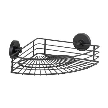 Wenko hjørnehylde bari vacuum-loc sort turboloc