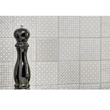 Mosaik Square Geo hvid 29,8 x 29,8 cm