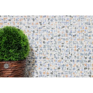 Mosaik Square Spring Flower 30x30 cm