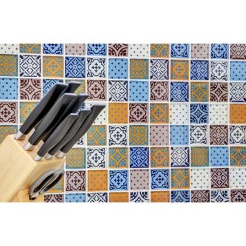 Mosaik Square glas multi mix 30 x 30 cm