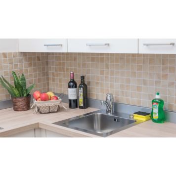 Mosaik Quadrat beige keramik 30x30 cm