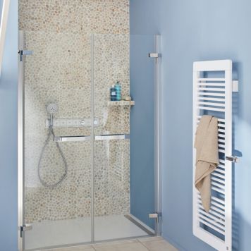 Mosaik Pebble natursten hvid 30,5 x 30,5 cm