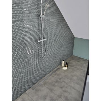 Mosaik Metro Bond porcelæn petroleum 30 x 30 cm