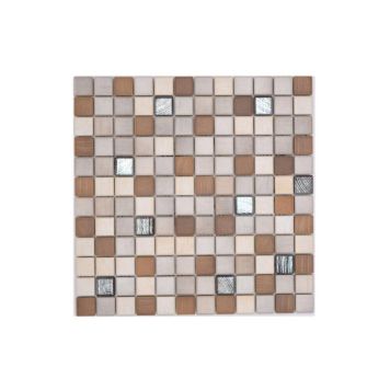 Mosaik JAB 23SB06 mix wood metallic 29,7x29,7 cm