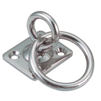 Marinetech øjeplade m. hvirvel og ring rustfri 30/15mm