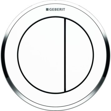 Geberit Omega 10 betjeningsplade hvid/krom