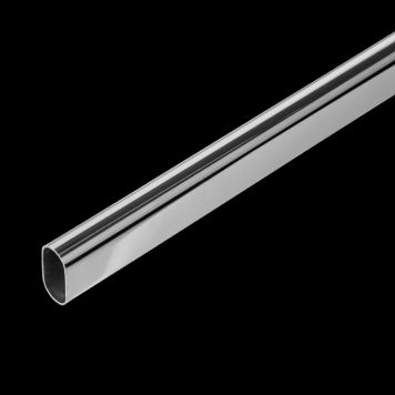 Bøjlestang til garderobe 30x1500mm krom