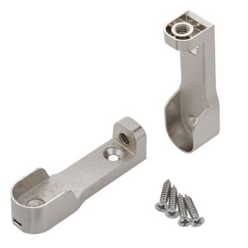 Bøjlestang til garderobe 25x2000mm krom