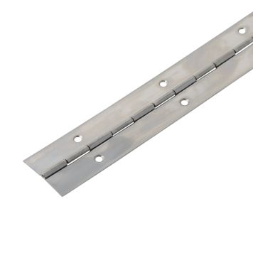 Klaverhængsel 32x1200 mm nikkel