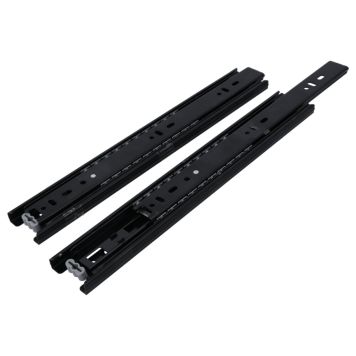 Skuffeføring 500mm sort tast CA49