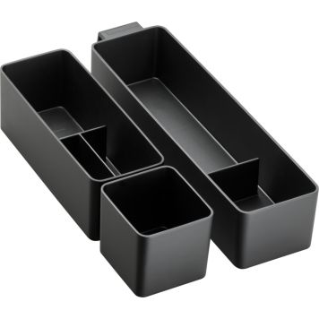 Hansgrohe IntraStoris Basis skuffeinddelingssæt sort 10x34,5 cm