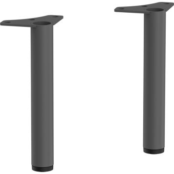 Hansgrohe Xilesa E møbelben skifergrå 145/20 mm 2 stk.